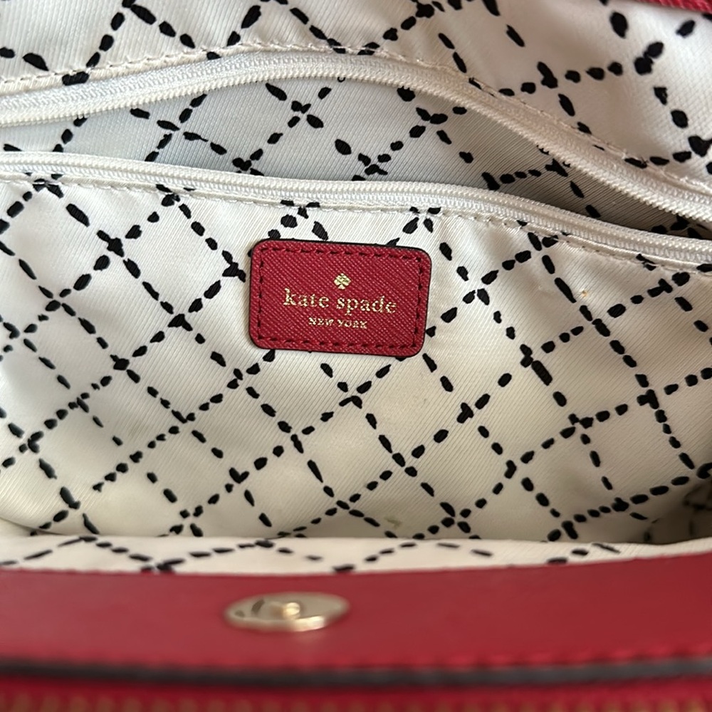 Kate Spade Red Leather Bag - Picture 4 of 16